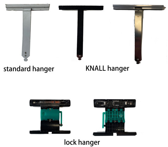roller shutter quiet hangers